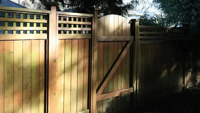 The technician's photo: the backyard gate, closed